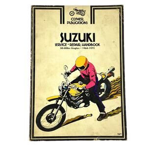Clymer Suzuki 50-400cc Singles 1964-1972 Service Repair Handbook Manual Book